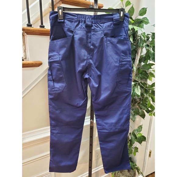 Women's Polyester Zipper Mid Rise Straight Legs Military Cargo Pant L - Picture 6 of 11